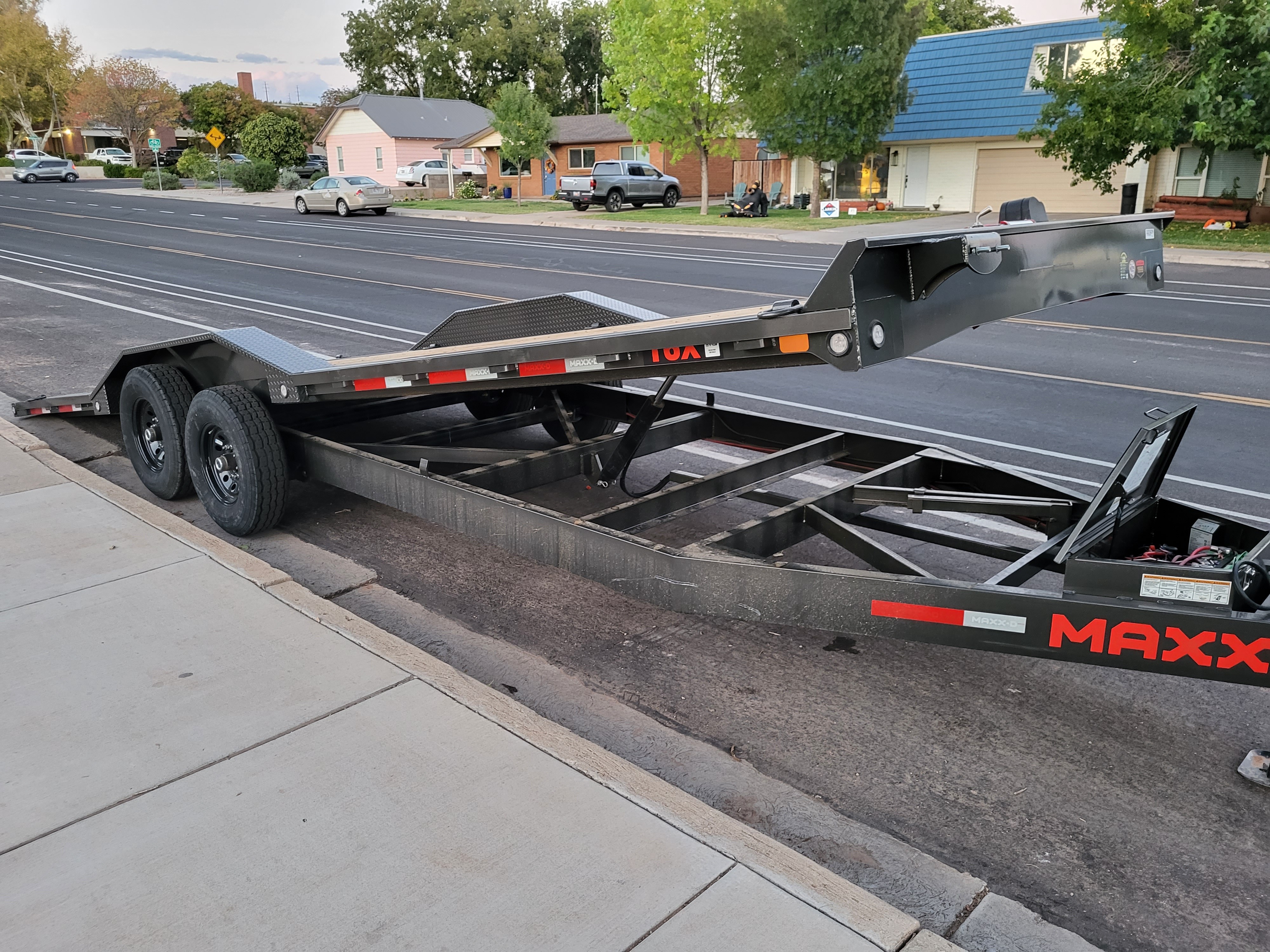 MAXX-D 8' x 24" Flatbed trailer, Equipment Hauler